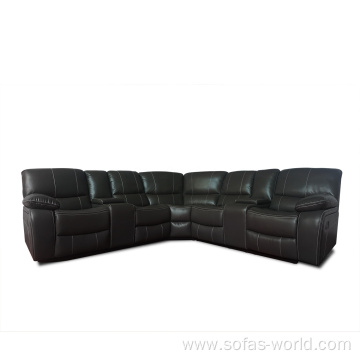 New Style Leather Sectional Recliner Corner Sofa